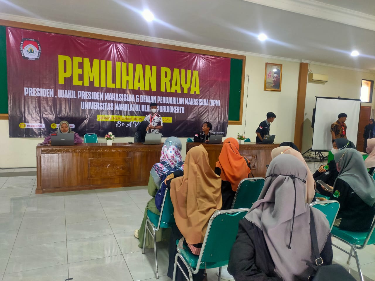 Komisi Pemilihan Umum Mahasiswa UNU Purwokerto Menyelenggarakan Pemilihan Presiden dan Wakil Presiden Mahasiswa, Sekaligus Anggota Dewan Perwakilan Mahasiswa (DPM)