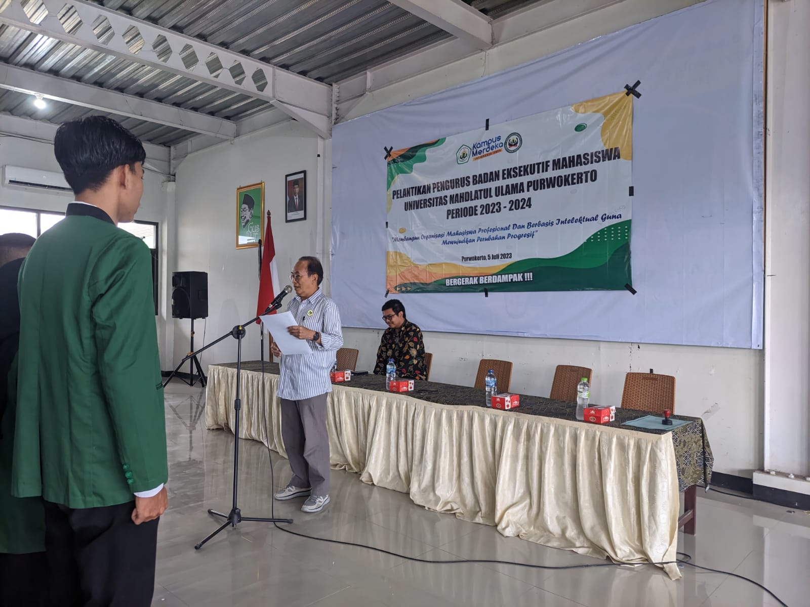 Universitas Nahdlatul Ulama Purwokerto Selenggarakan Pelantikan Badan Eksekutif Mahasiswa (BEM) Periode 2023-2024